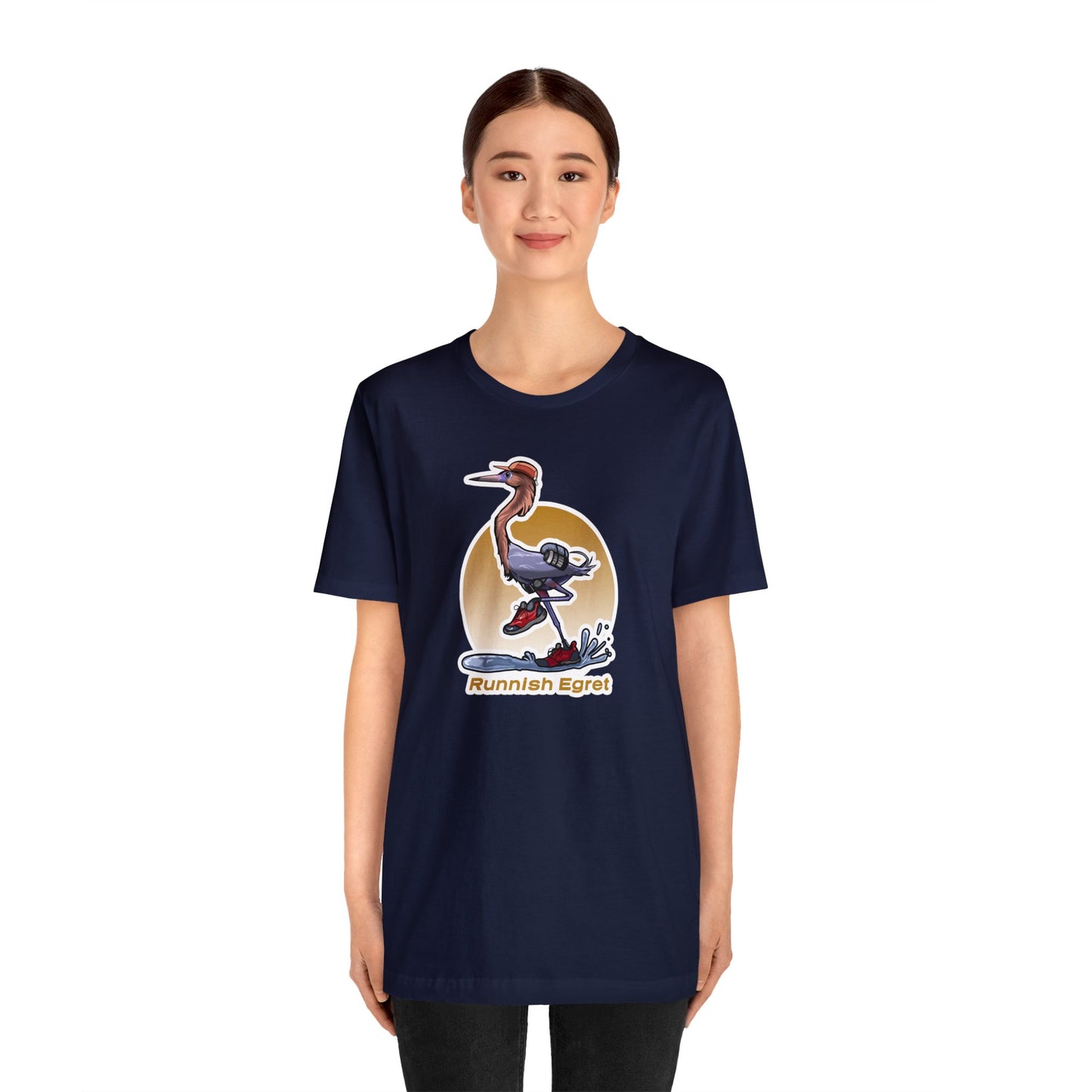Runnish Egret Unisex Jersey Short Sleeve Tee