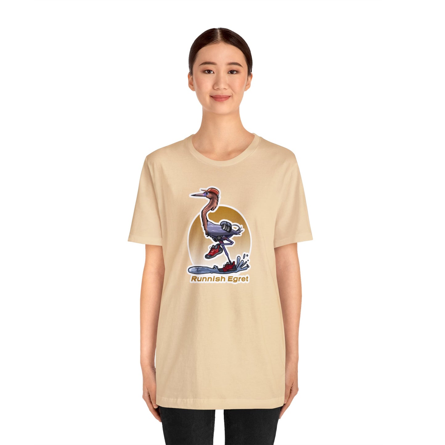 Runnish Egret Unisex Jersey Short Sleeve Tee