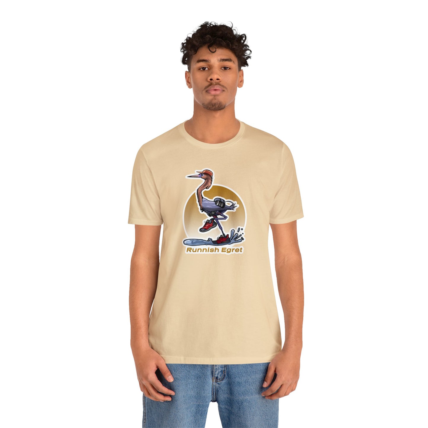 Runnish Egret Unisex Jersey Short Sleeve Tee