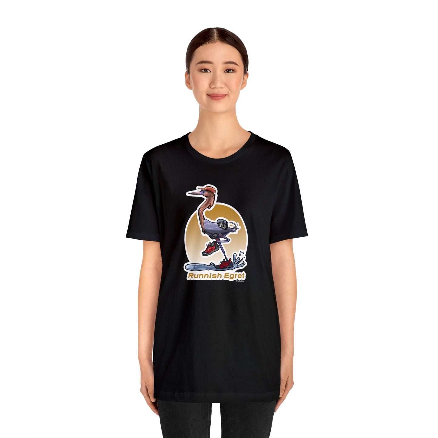 Runnish Egret Unisex Jersey Short Sleeve Tee