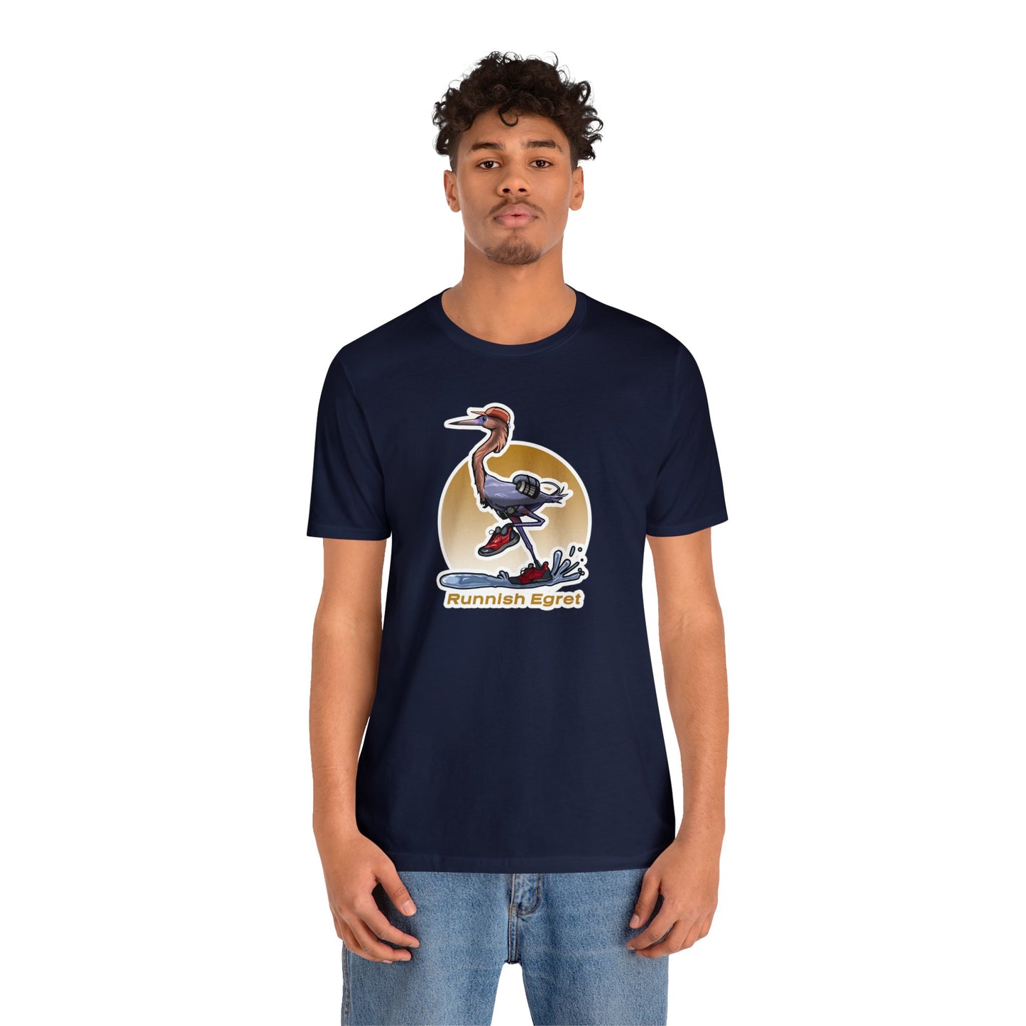 Runnish Egret Unisex Jersey Short Sleeve Tee