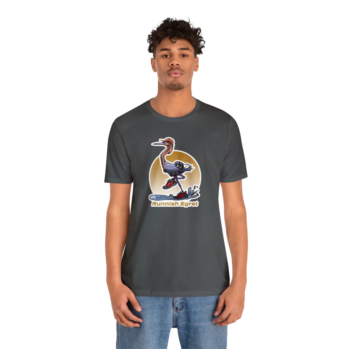 Runnish Egret Unisex Jersey Short Sleeve Tee