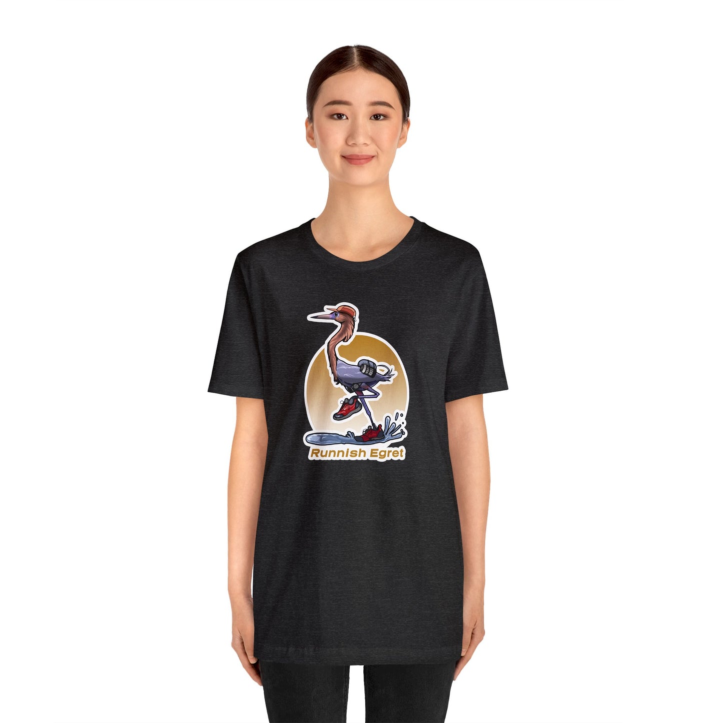 Runnish Egret Unisex Jersey Short Sleeve Tee