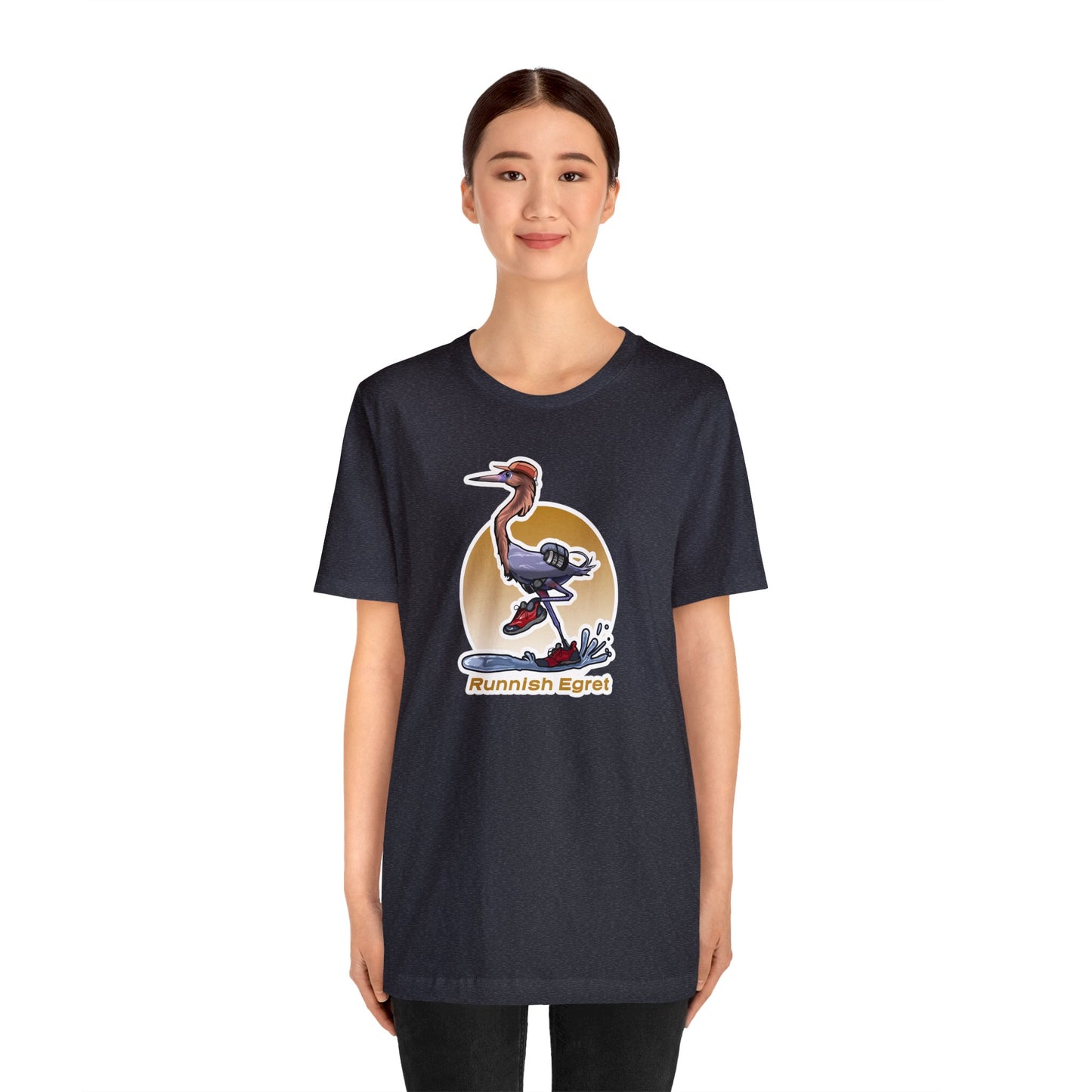 Runnish Egret Unisex Jersey Short Sleeve Tee