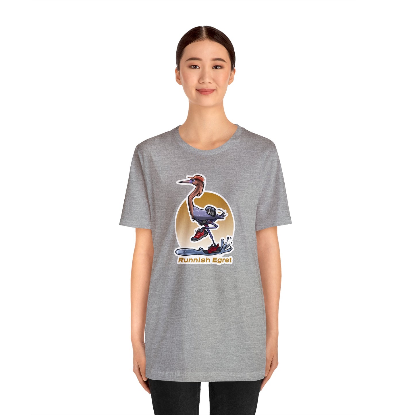 Runnish Egret Unisex Jersey Short Sleeve Tee