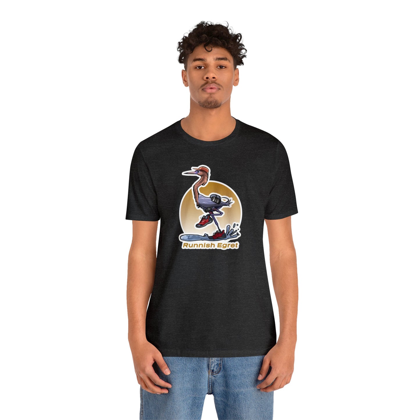 Runnish Egret Unisex Jersey Short Sleeve Tee