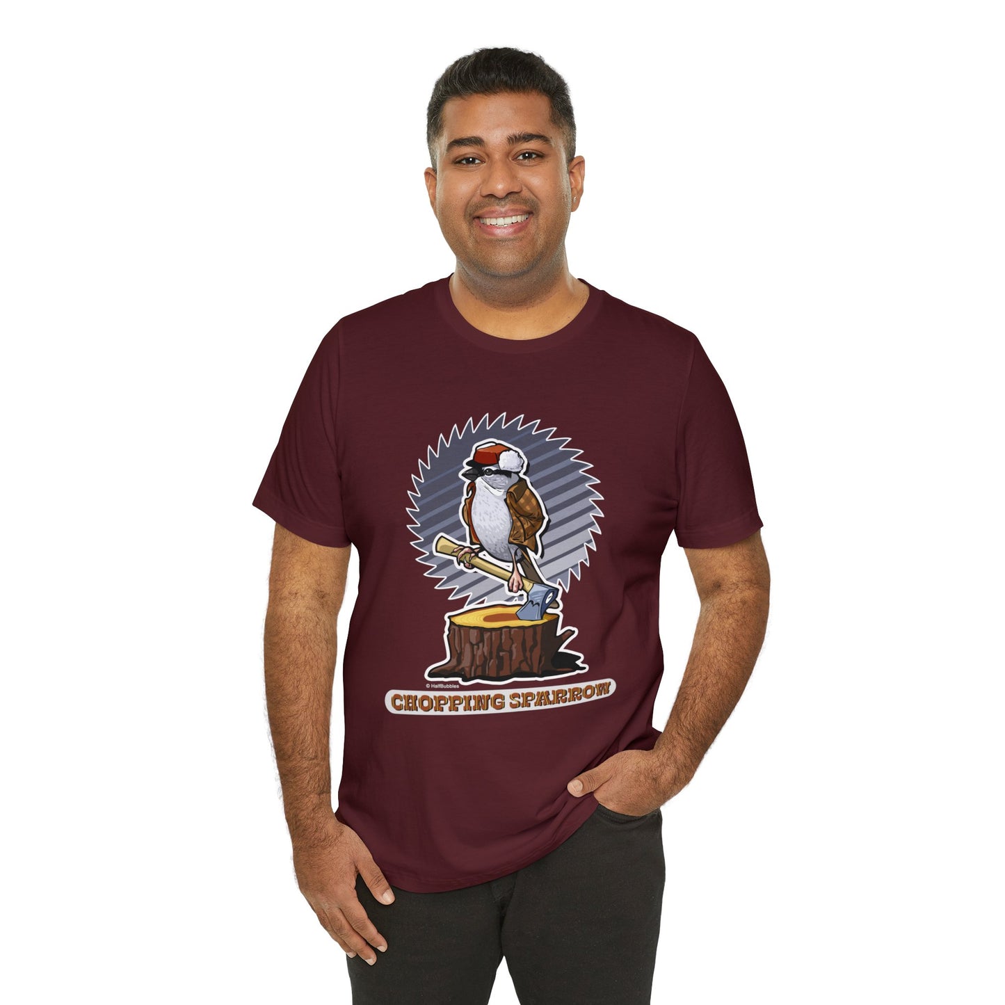 Chopping Sparrow Unisex Jersey Short Sleeve Tee