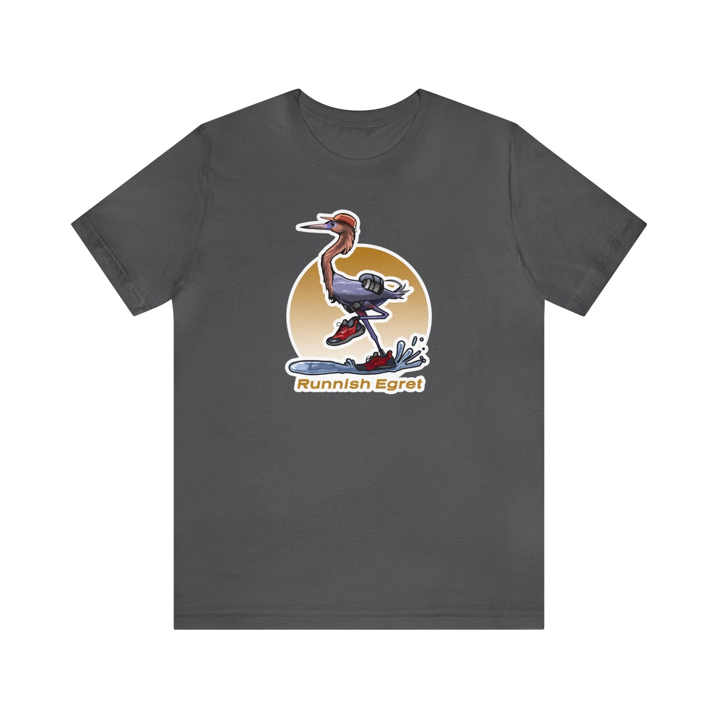 Runnish Egret Unisex Jersey Short Sleeve Tee