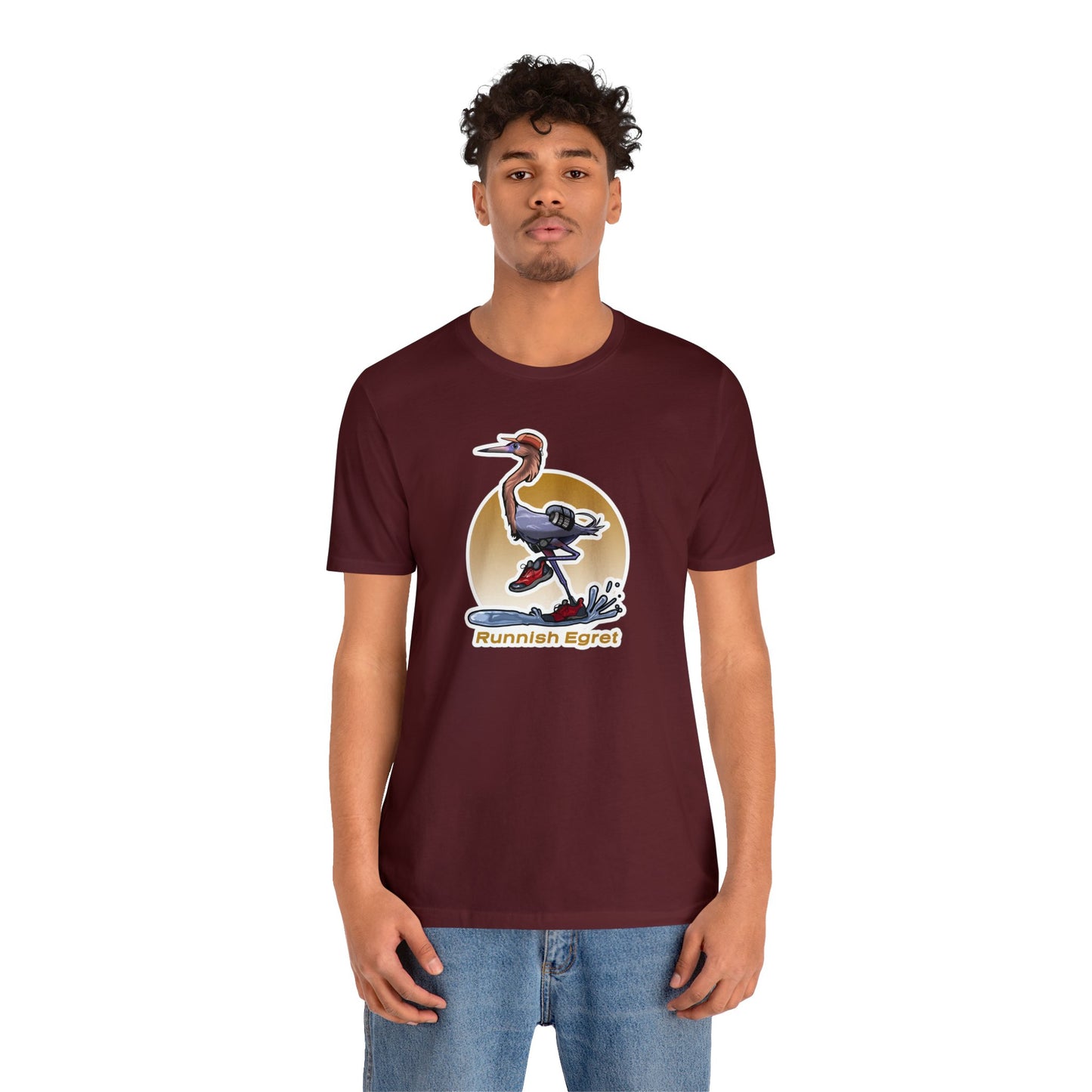Runnish Egret Unisex Jersey Short Sleeve Tee