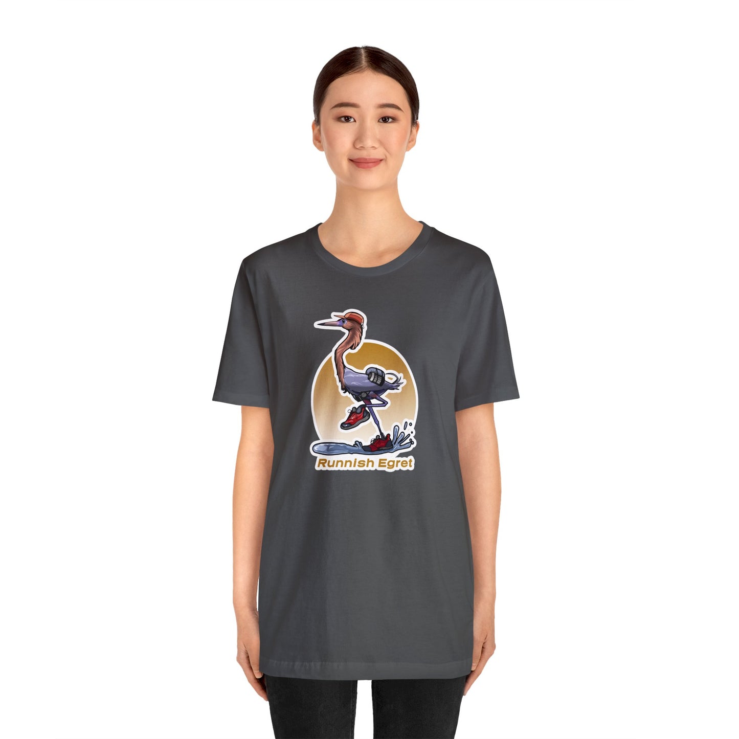 Runnish Egret Unisex Jersey Short Sleeve Tee