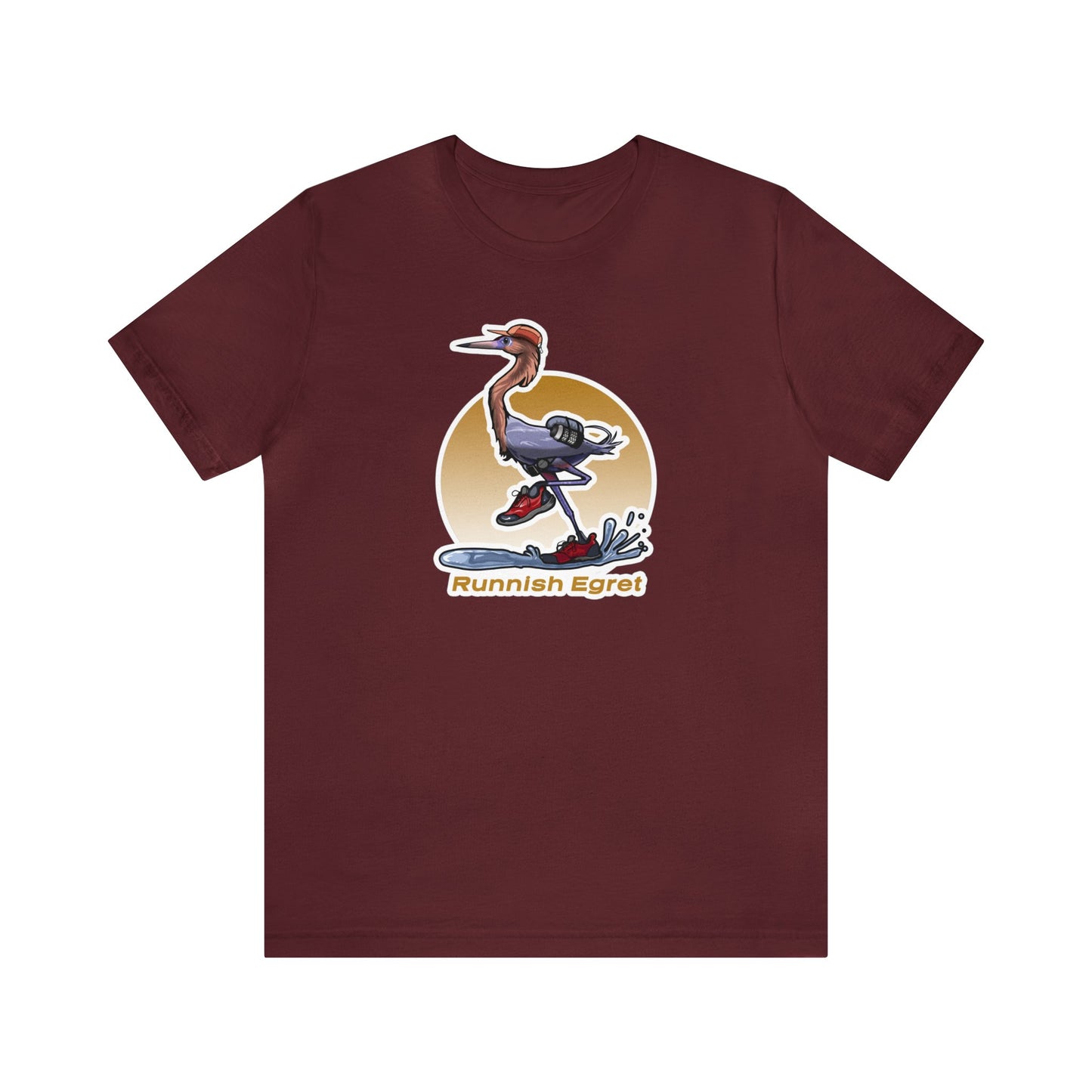 Runnish Egret Unisex Jersey Short Sleeve Tee