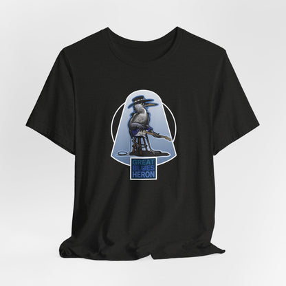 Great Blues Heron Unisex Jersey Short Sleeve Tee