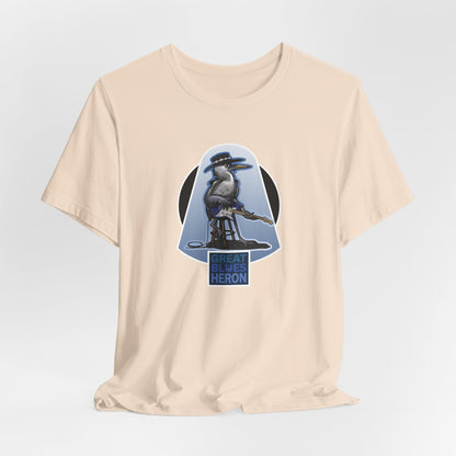 Great Blues Heron Unisex Jersey Short Sleeve Tee