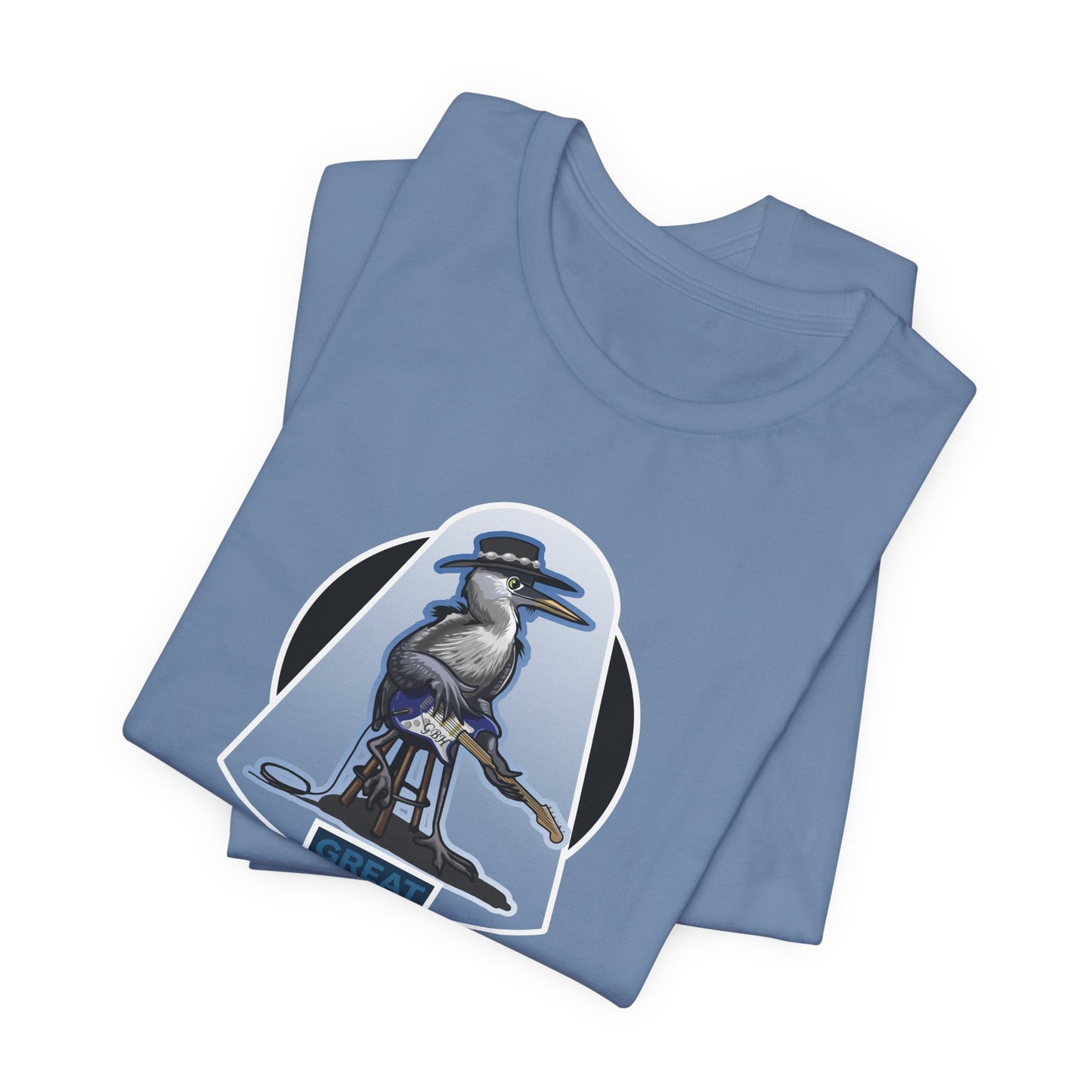 Great Blues Heron Unisex Jersey Short Sleeve Tee