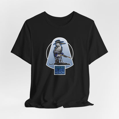 Great Blues Heron Unisex Jersey Short Sleeve Tee