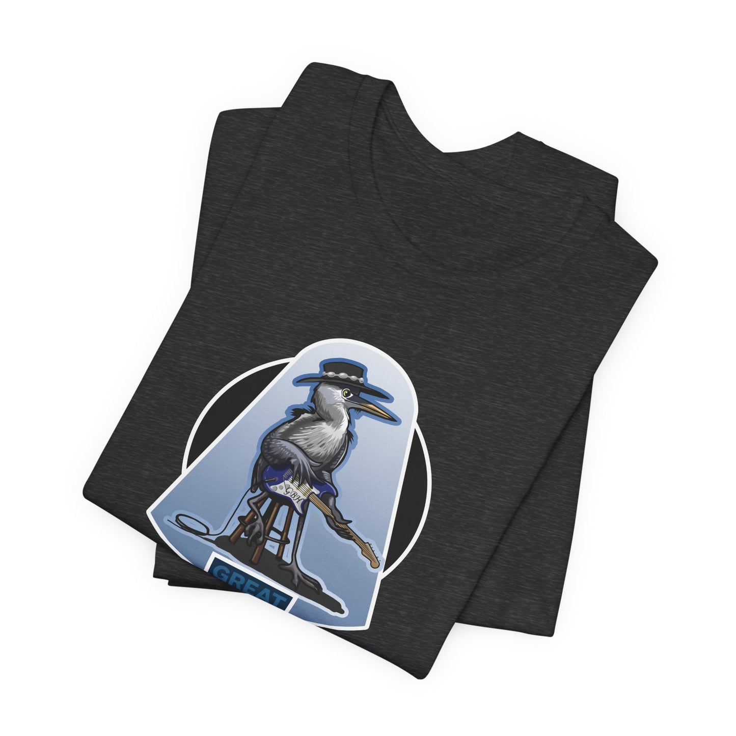 Great Blues Heron Unisex Jersey Short Sleeve Tee