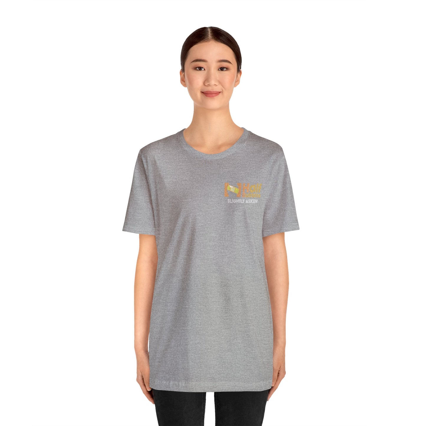 Weathered Runnish Egret Back Design Unisex Jersey Short Sleeve Tee