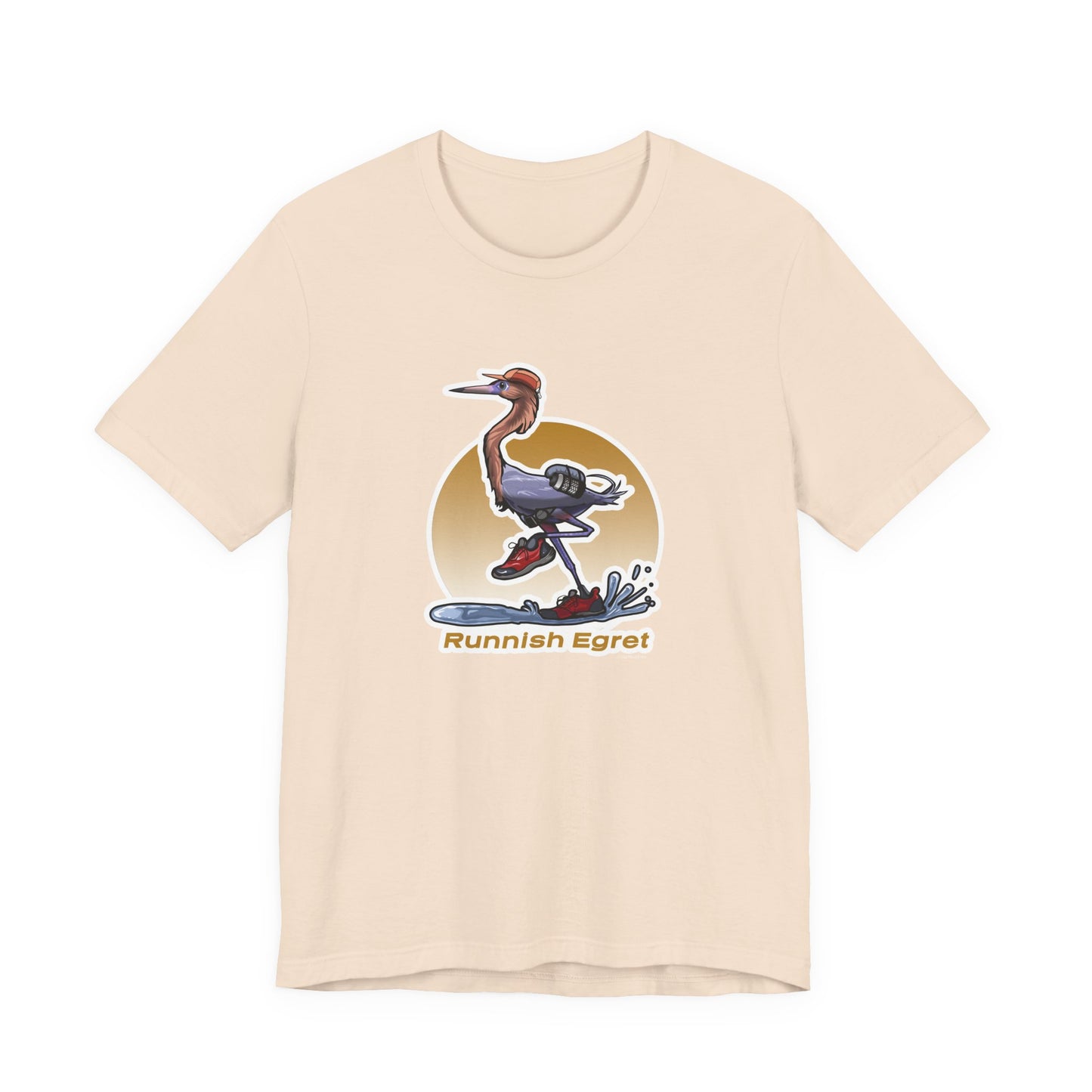 Runnish Egret Unisex Jersey Short Sleeve Tee