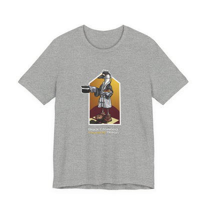 Black Crowned Morning Heron Unisex Jersey Short Sleeve Tee