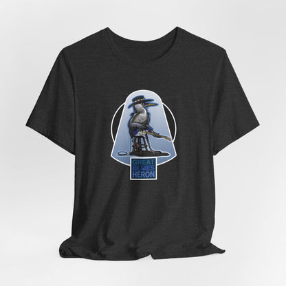 Great Blues Heron Unisex Jersey Short Sleeve Tee