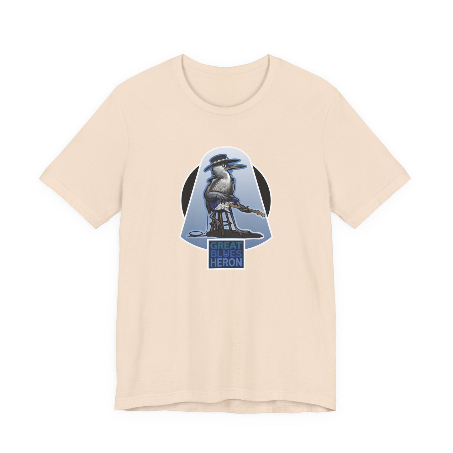Great Blues Heron Unisex Jersey Short Sleeve Tee
