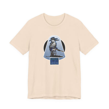 Great Blues Heron Unisex Jersey Short Sleeve Tee