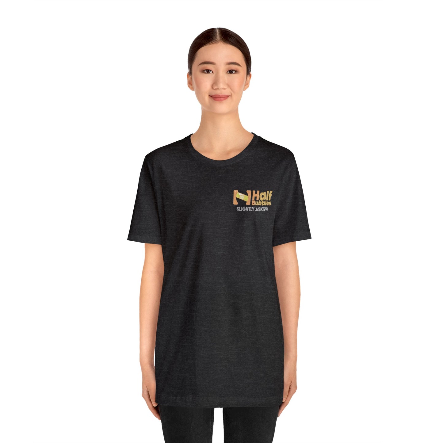 Weathered Runnish Egret Back Design Unisex Jersey Short Sleeve Tee