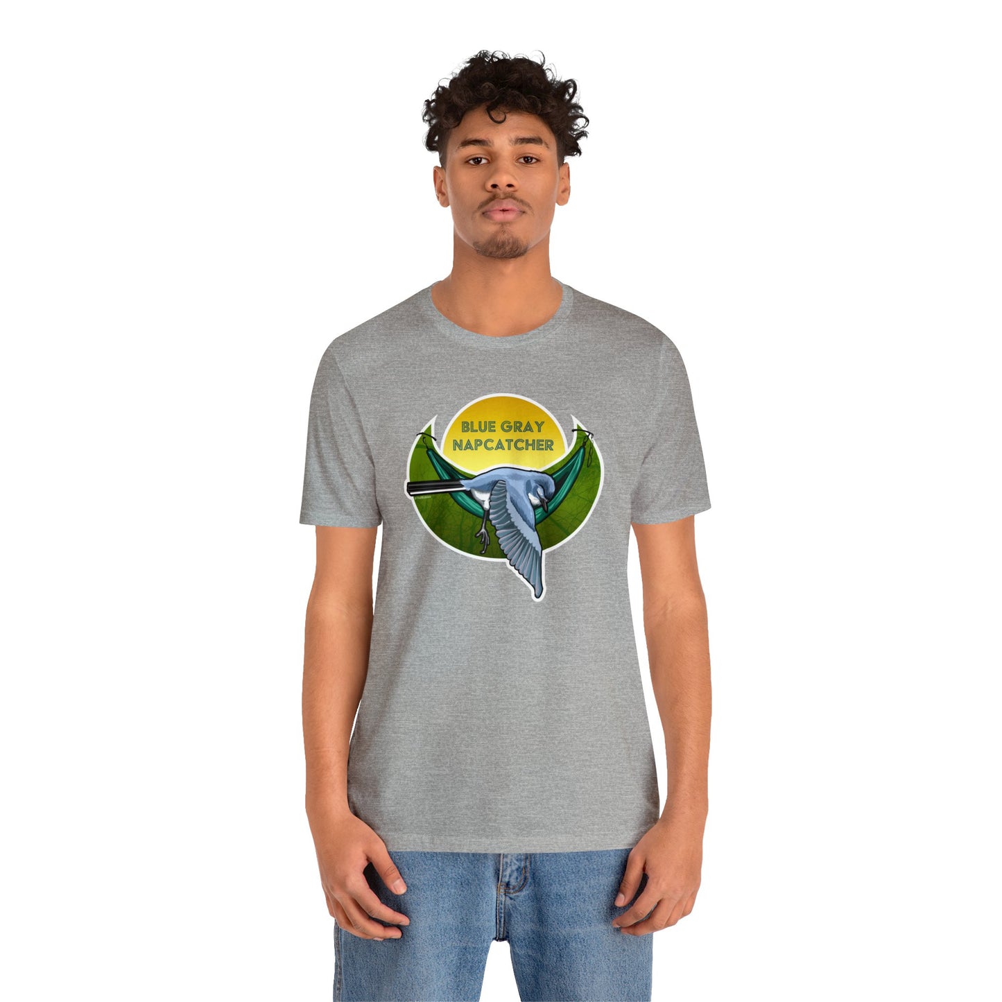 Blue-gray Napcatcher Unisex Jersey Short Sleeve Tee