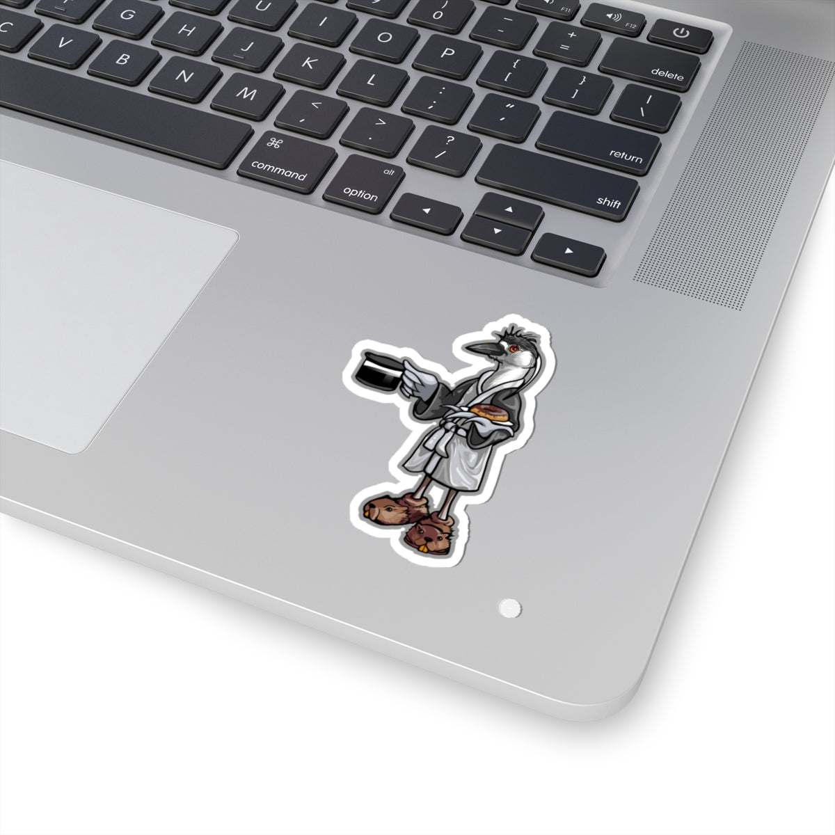 Black Crowned Morning Heron  no Text Kiss-Cut Vinyl Decals