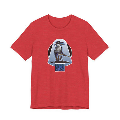 Great Blues Heron Unisex Jersey Short Sleeve Tee