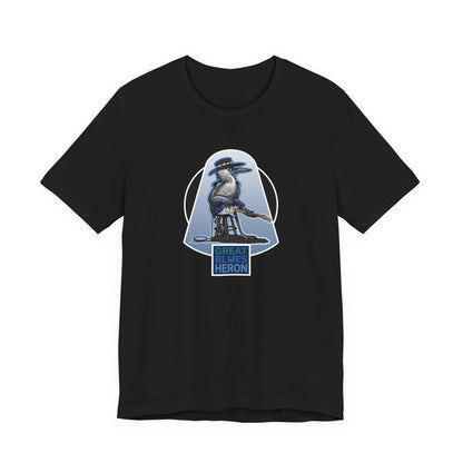 Great Blues Heron Unisex Jersey Short Sleeve Tee