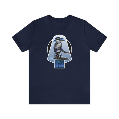 Great Blues Heron Unisex Jersey Short Sleeve Tee