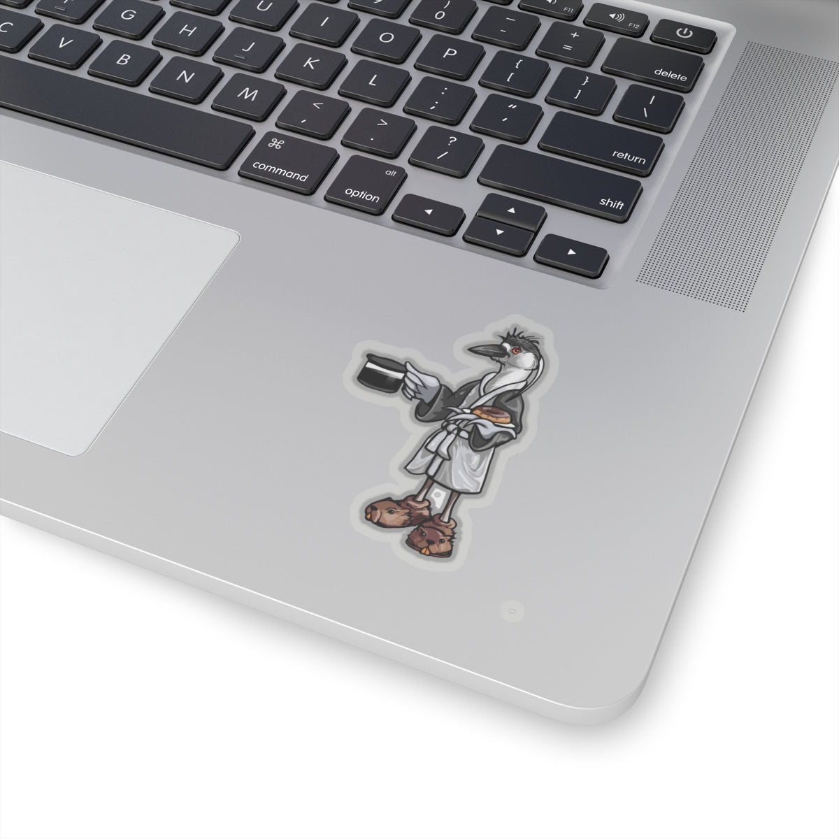 Black Crowned Morning Heron  no Text Kiss-Cut Vinyl Decals
