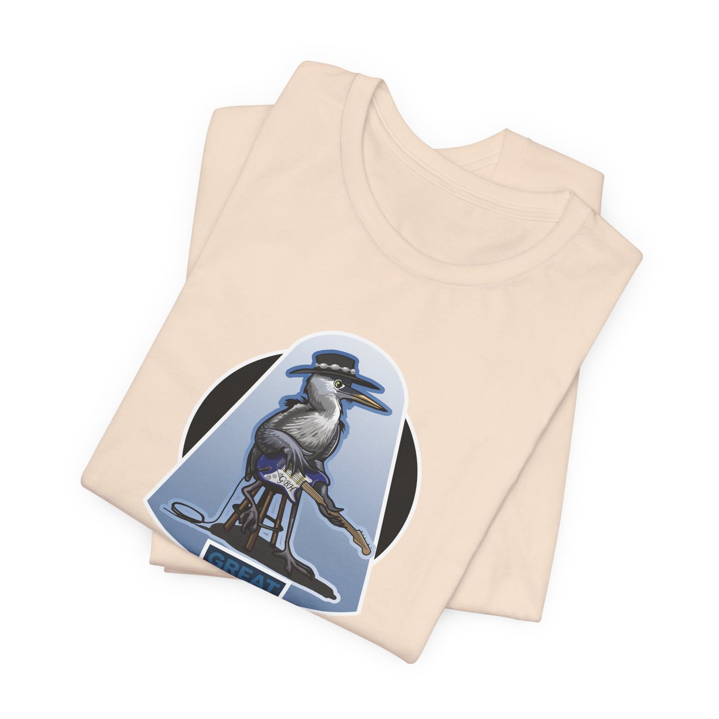 Great Blues Heron Unisex Jersey Short Sleeve Tee