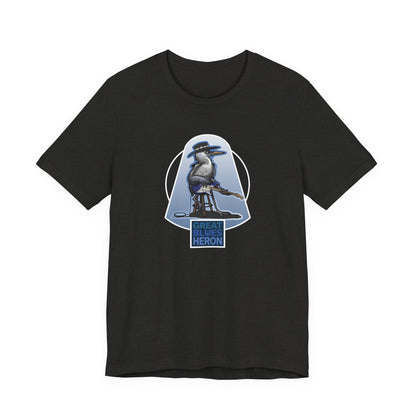 Great Blues Heron Unisex Jersey Short Sleeve Tee