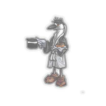 Black Crowned Morning Heron  no Text Kiss-Cut Vinyl Decals