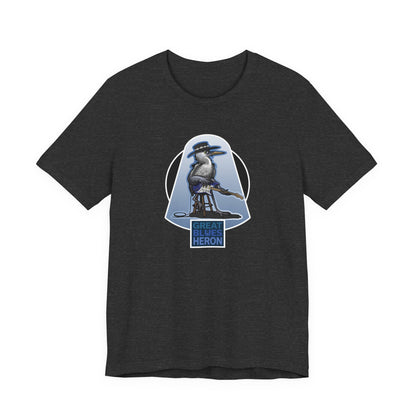Great Blues Heron Unisex Jersey Short Sleeve Tee