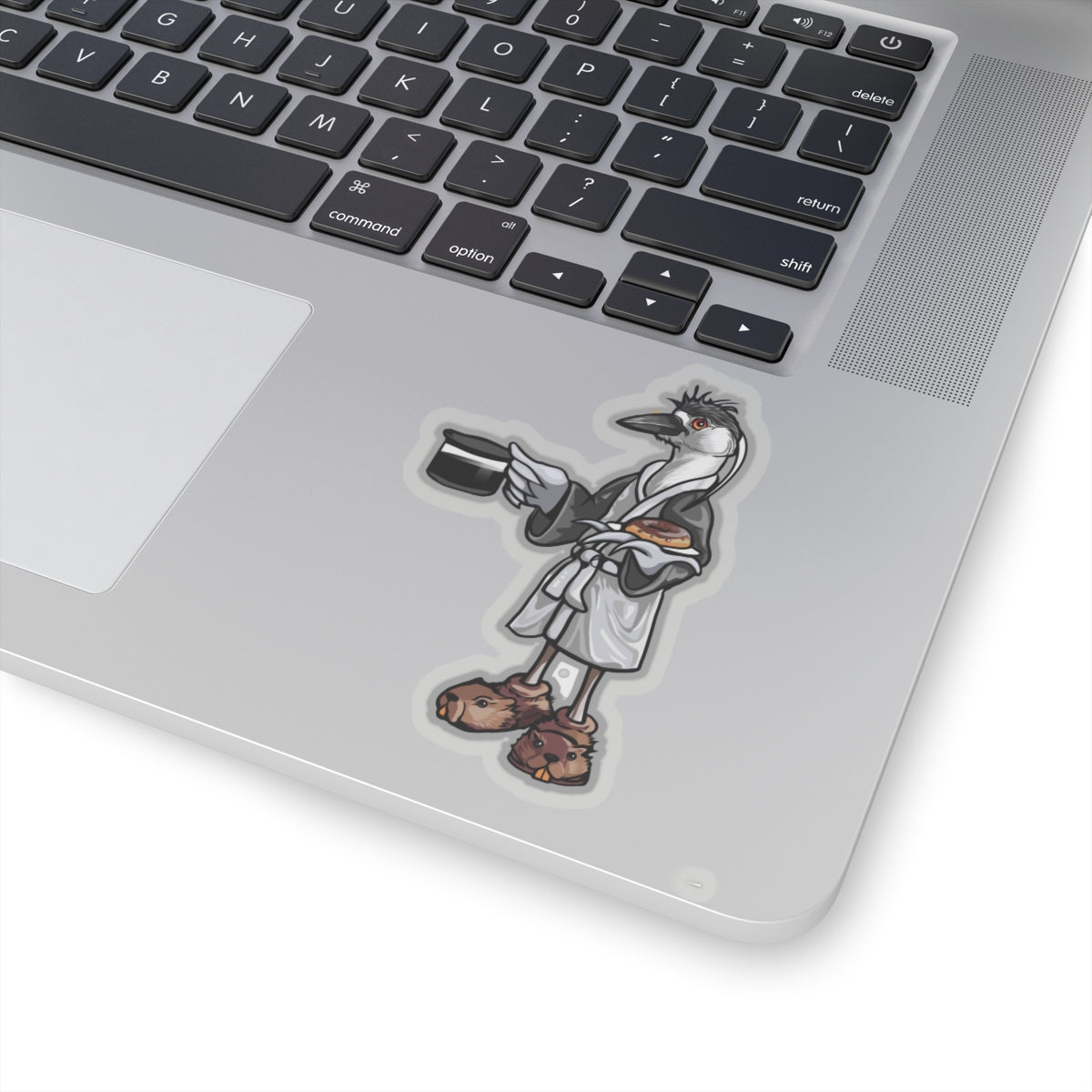 Black Crowned Morning Heron  no Text Kiss-Cut Vinyl Decals