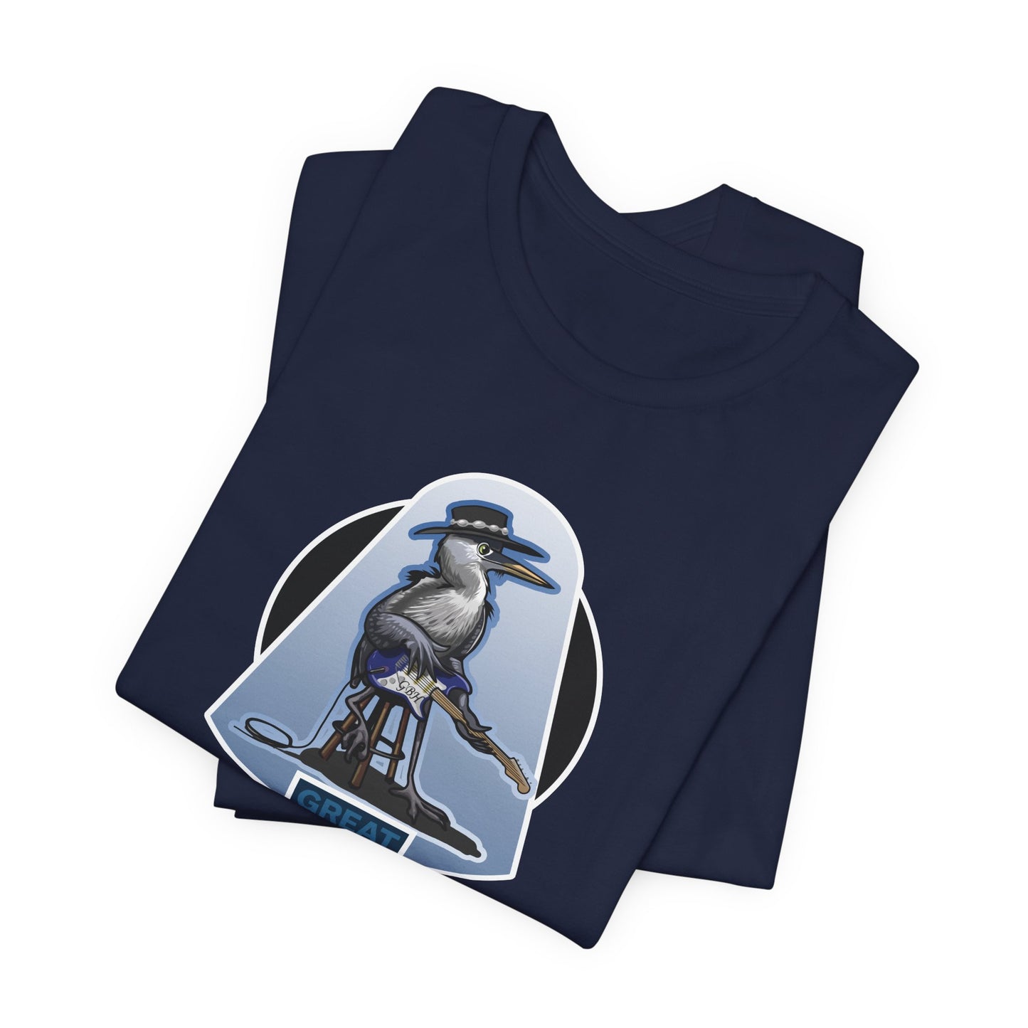 Great Blues Heron Unisex Jersey Short Sleeve Tee