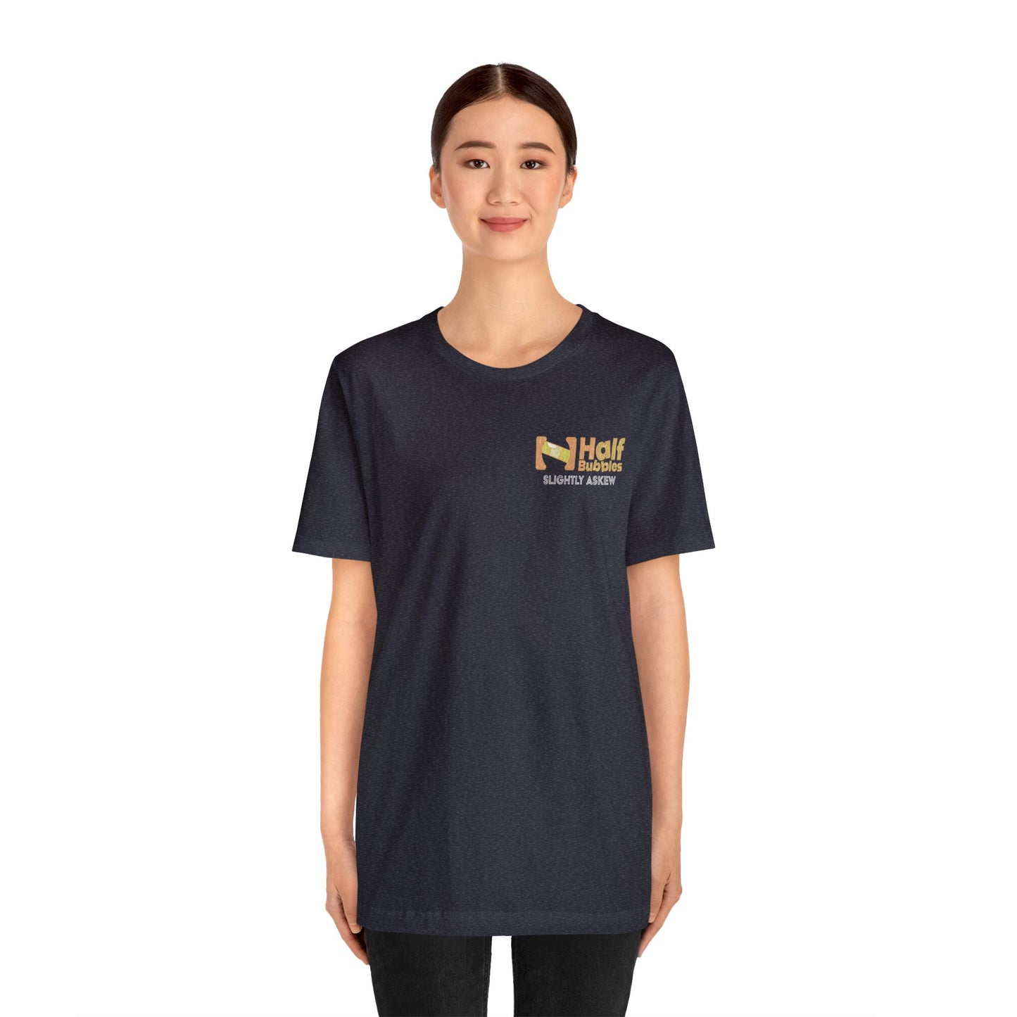 Weathered Runnish Egret Back Design Unisex Jersey Short Sleeve Tee