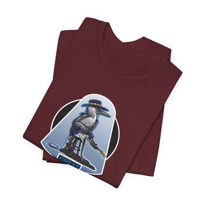 Great Blues Heron Unisex Jersey Short Sleeve Tee