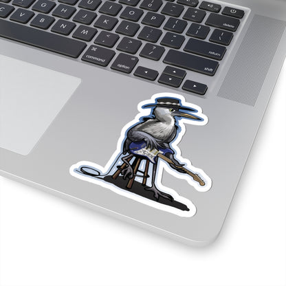 Great Blues Heron No Text Kiss-Cut Vinyl Decals