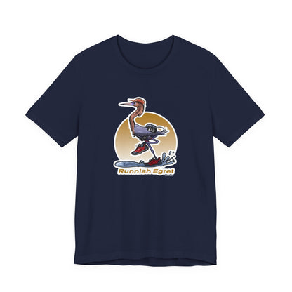 Runnish Egret Unisex Jersey Short Sleeve Tee
