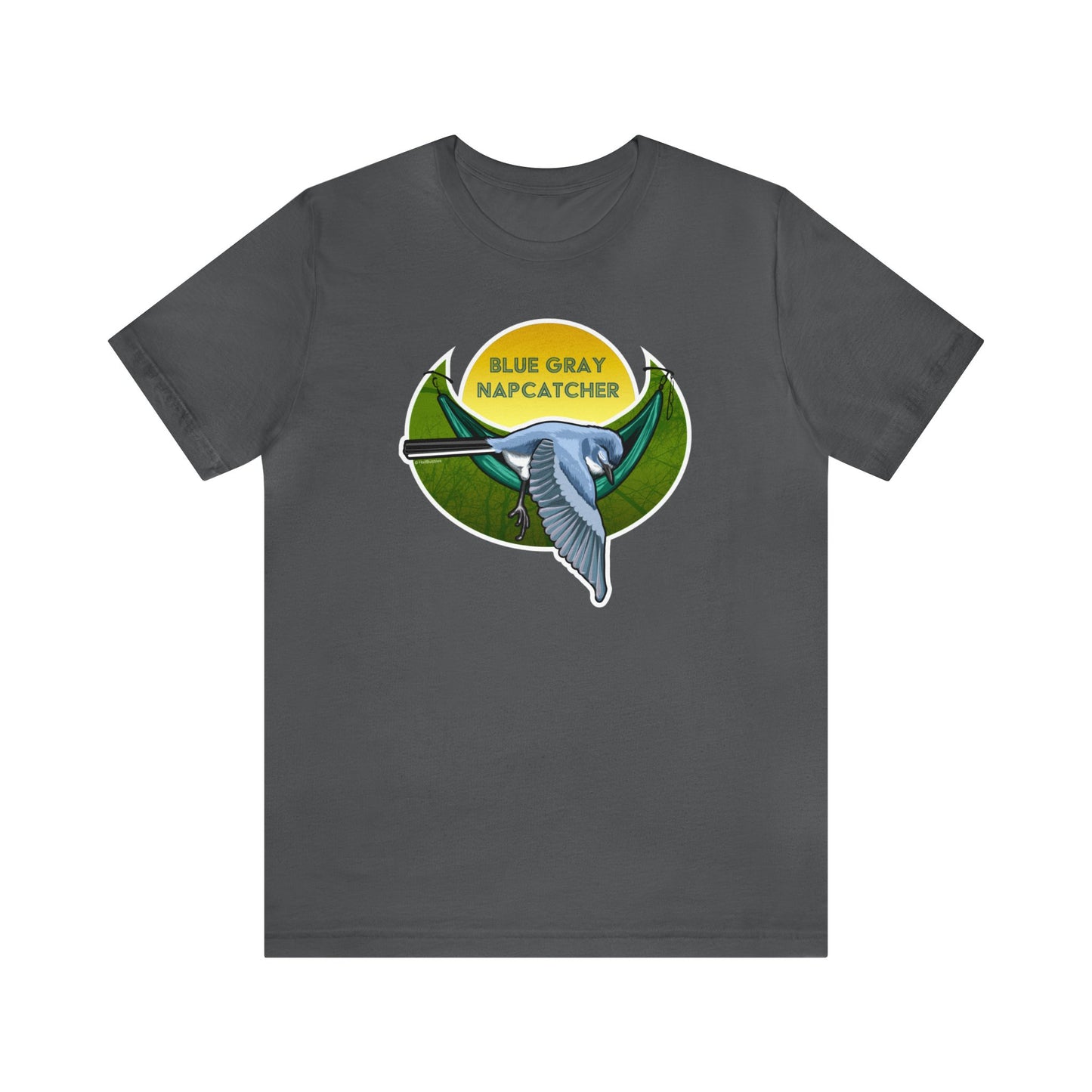 Blue-gray Napcatcher Unisex Jersey Short Sleeve Tee