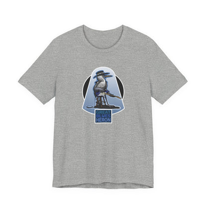 Great Blues Heron Unisex Jersey Short Sleeve Tee