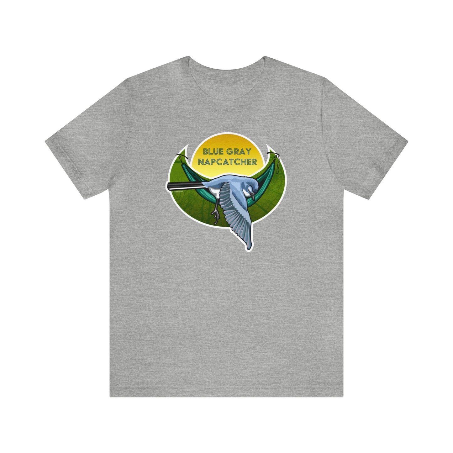 Blue-gray Napcatcher Unisex Jersey Short Sleeve Tee