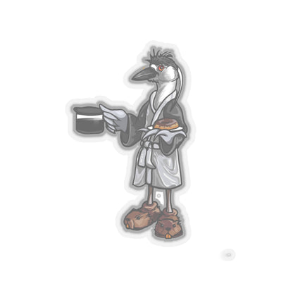 Black Crowned Morning Heron  no Text Kiss-Cut Vinyl Decals