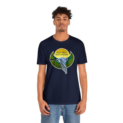 Blue-gray Napcatcher Unisex Jersey Short Sleeve Tee