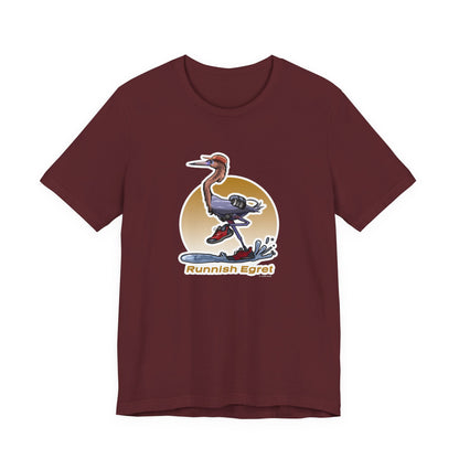 Runnish Egret Unisex Jersey Short Sleeve Tee