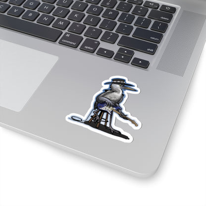 Great Blues Heron No Text Kiss-Cut Vinyl Decals